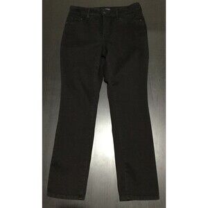 NYDJ Women's Black Straight Leg Stretch Jeans Pants Lift Tuck Technology 8P